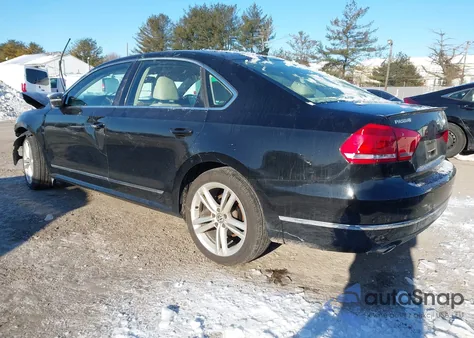 2012 Volkswagen Passat 3.6L V6 Sel Premium из США, поврежденный, VIN 1VWCM7A31CC074367
